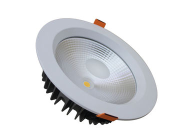 Hotel / Mesuem Cob LED Downlight 5000K , 30W White LED Downlights With External Driver